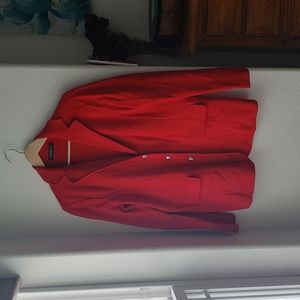 Ralph Lauren Red Blazer with Silver Buttons